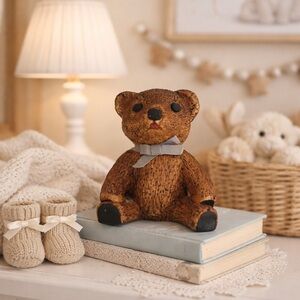 Charming Brown Teddy Bear Figurine